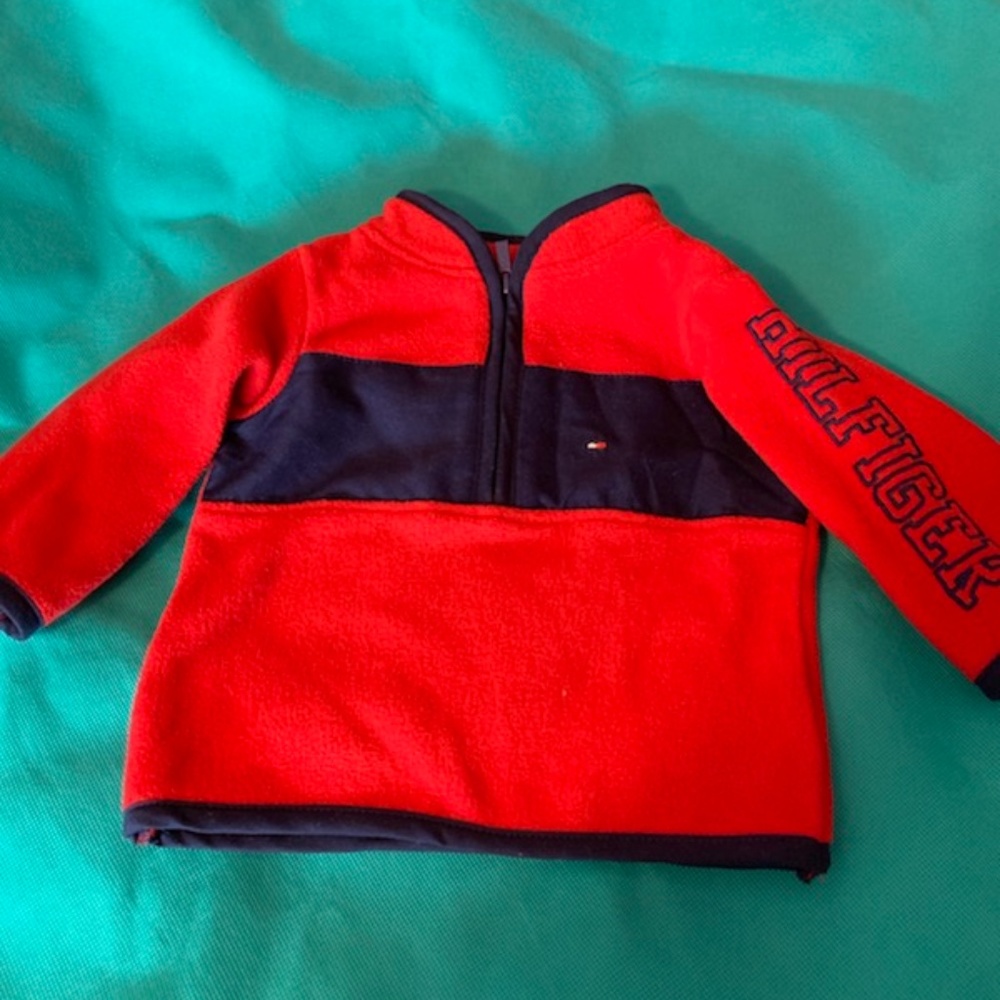 Tommy Hilfiger 1/2 zip pullover size 0-3 months